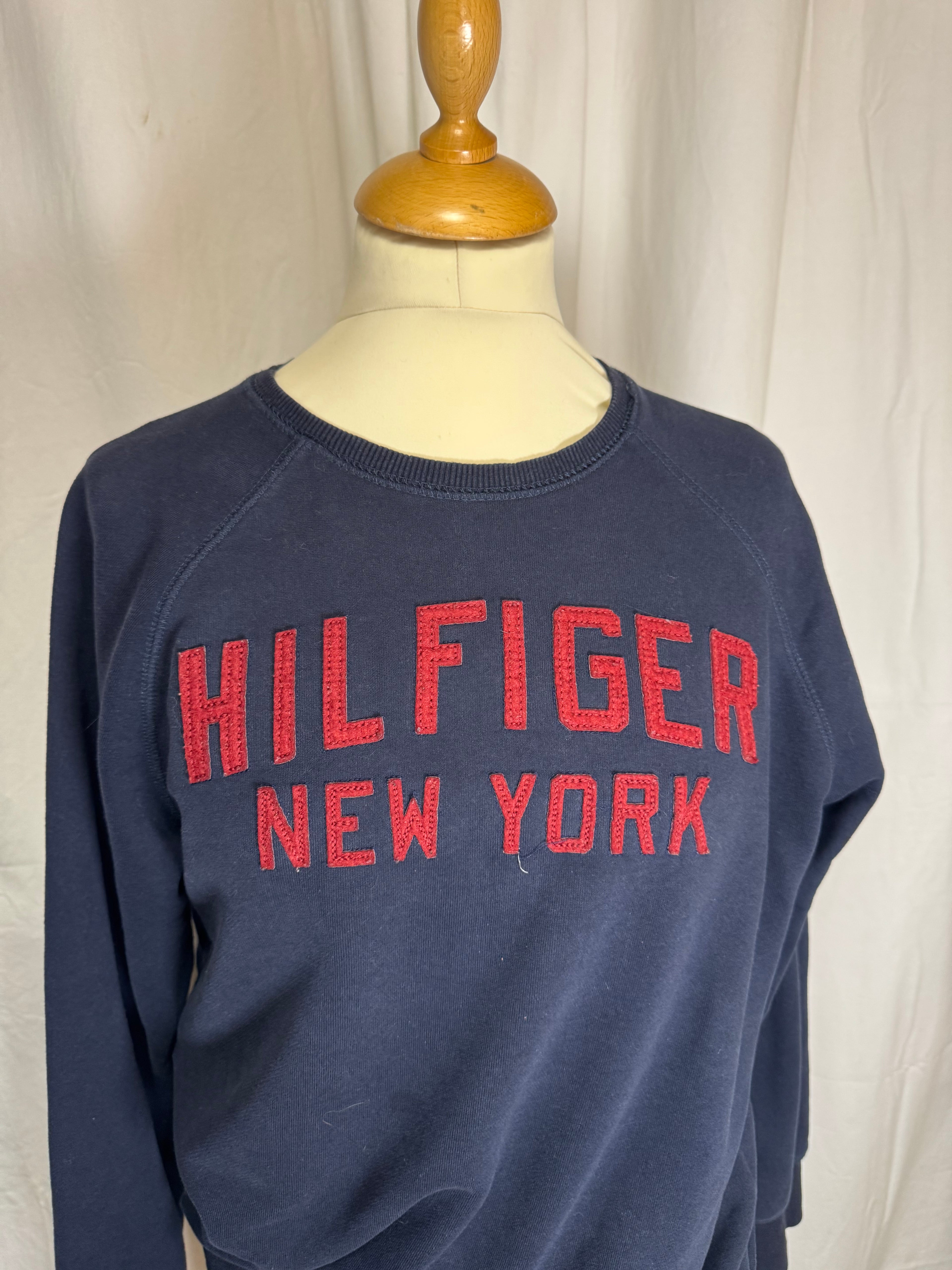 Sweat bleu Tommy Hilfiger