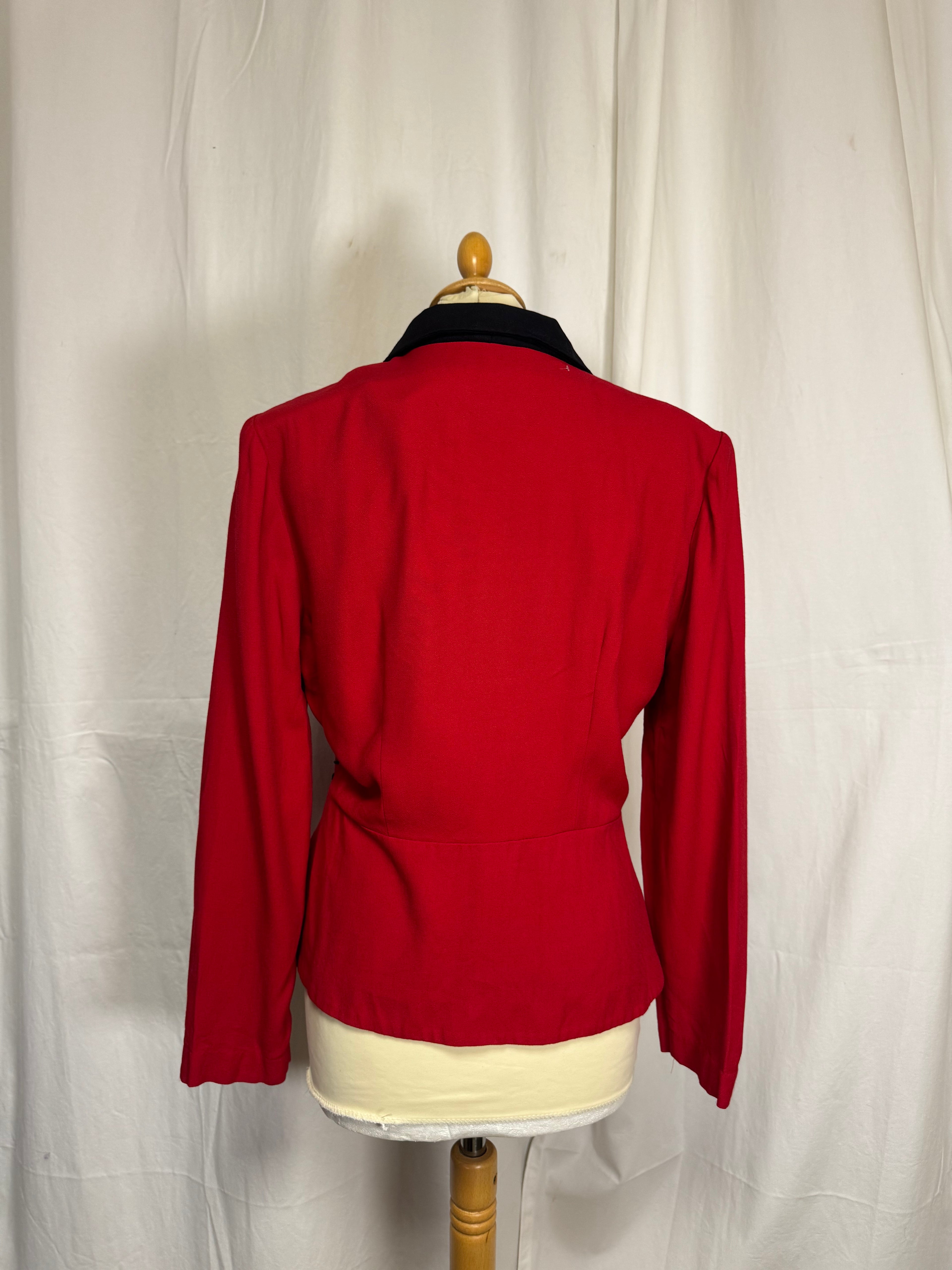 Chemise brodée rouge