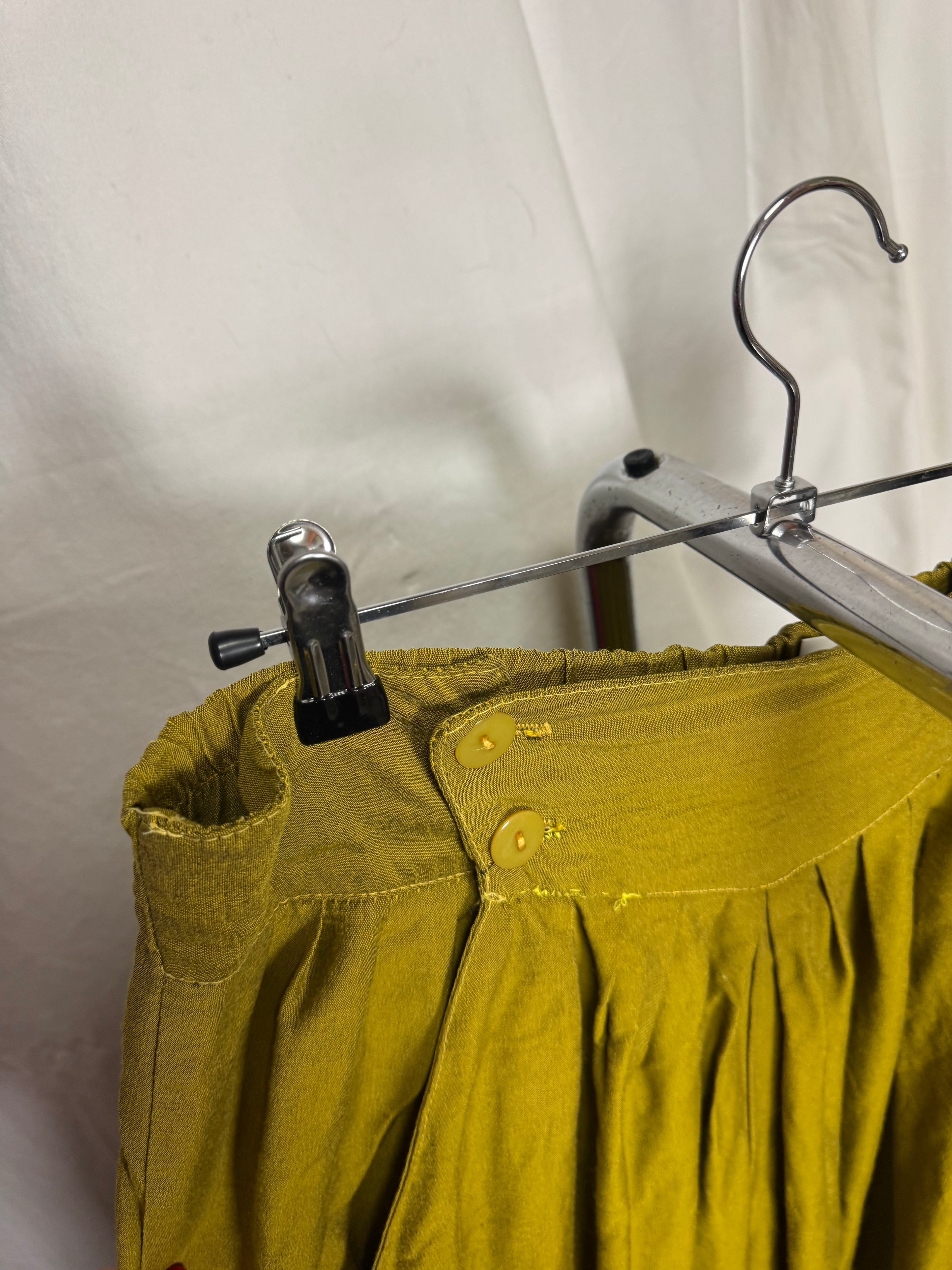 Pantalon large vert 80s