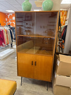 Meuble vitrine scandinave en teck 1970