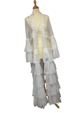 Veste longue en dentelle