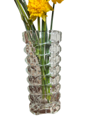 Vase en verre ciselé