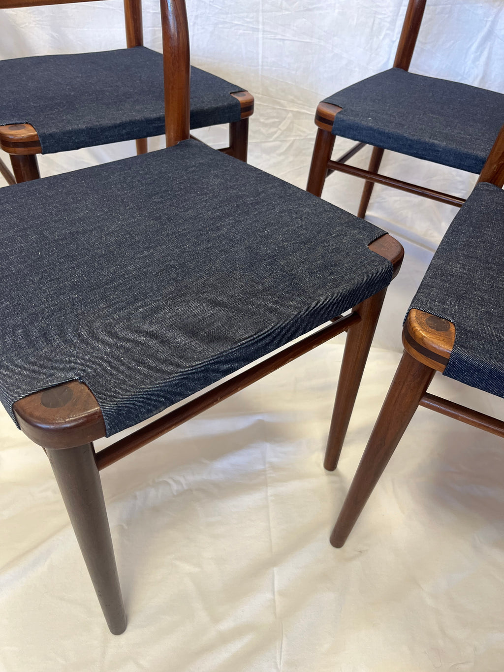 Chaises scandinaves en teck 1970