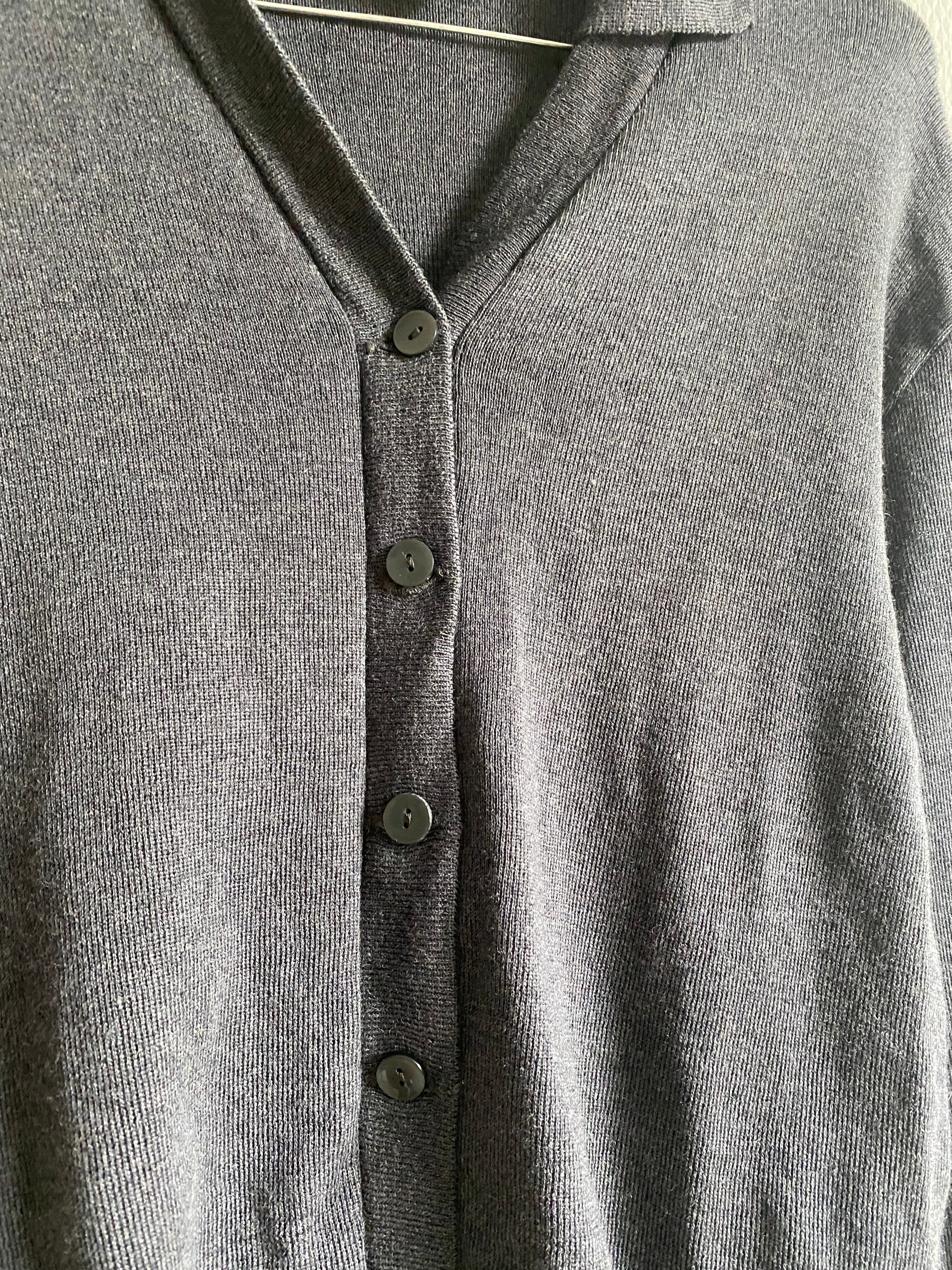 Gilet gris en laine