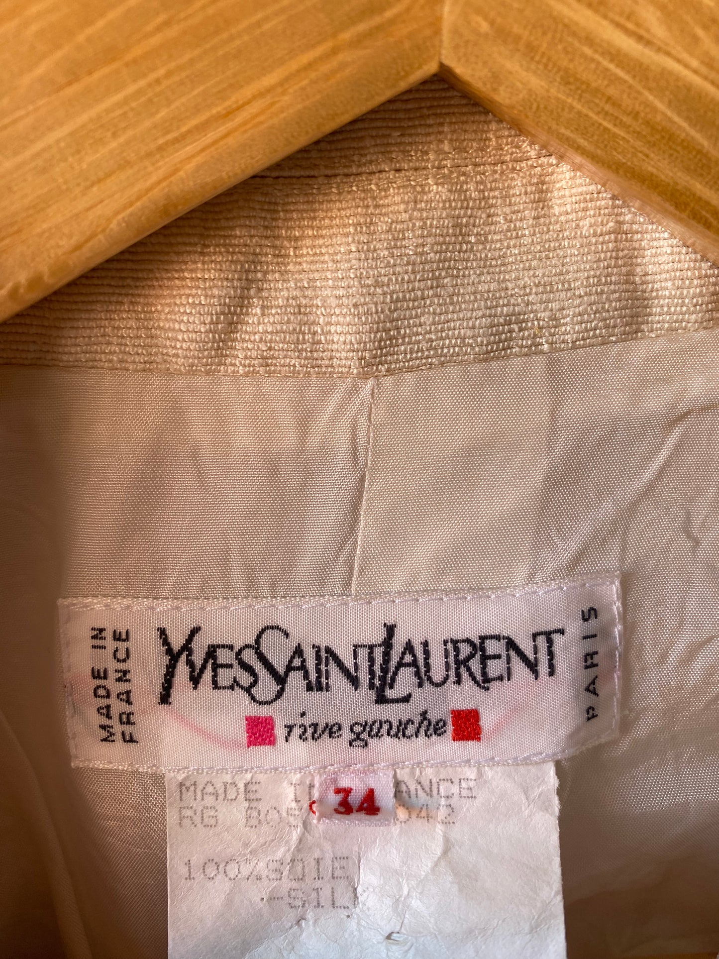 Veste en soie Yves Saint Laurent