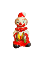 Tirelire clown en céramique
