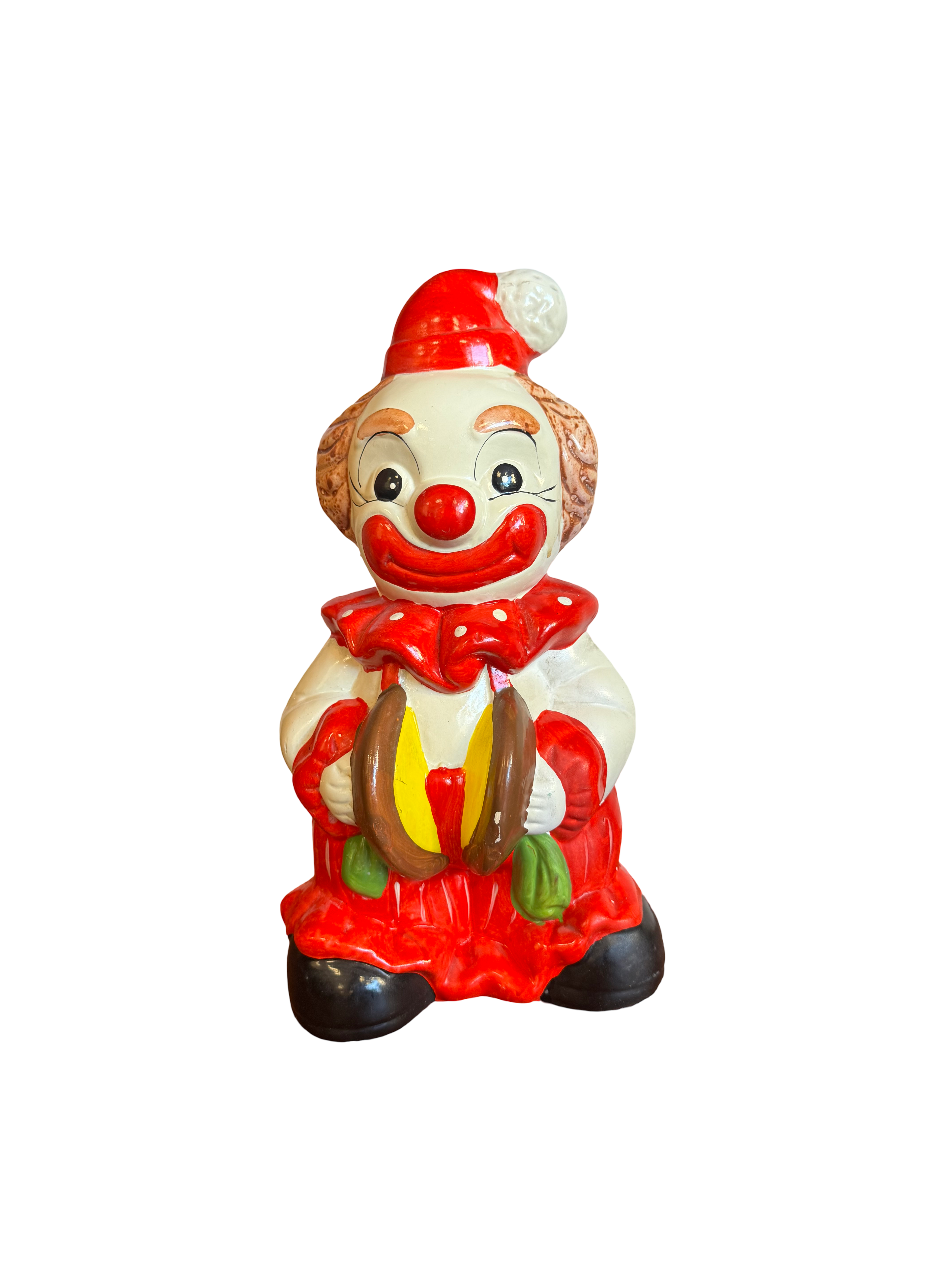 Tirelire clown en céramique