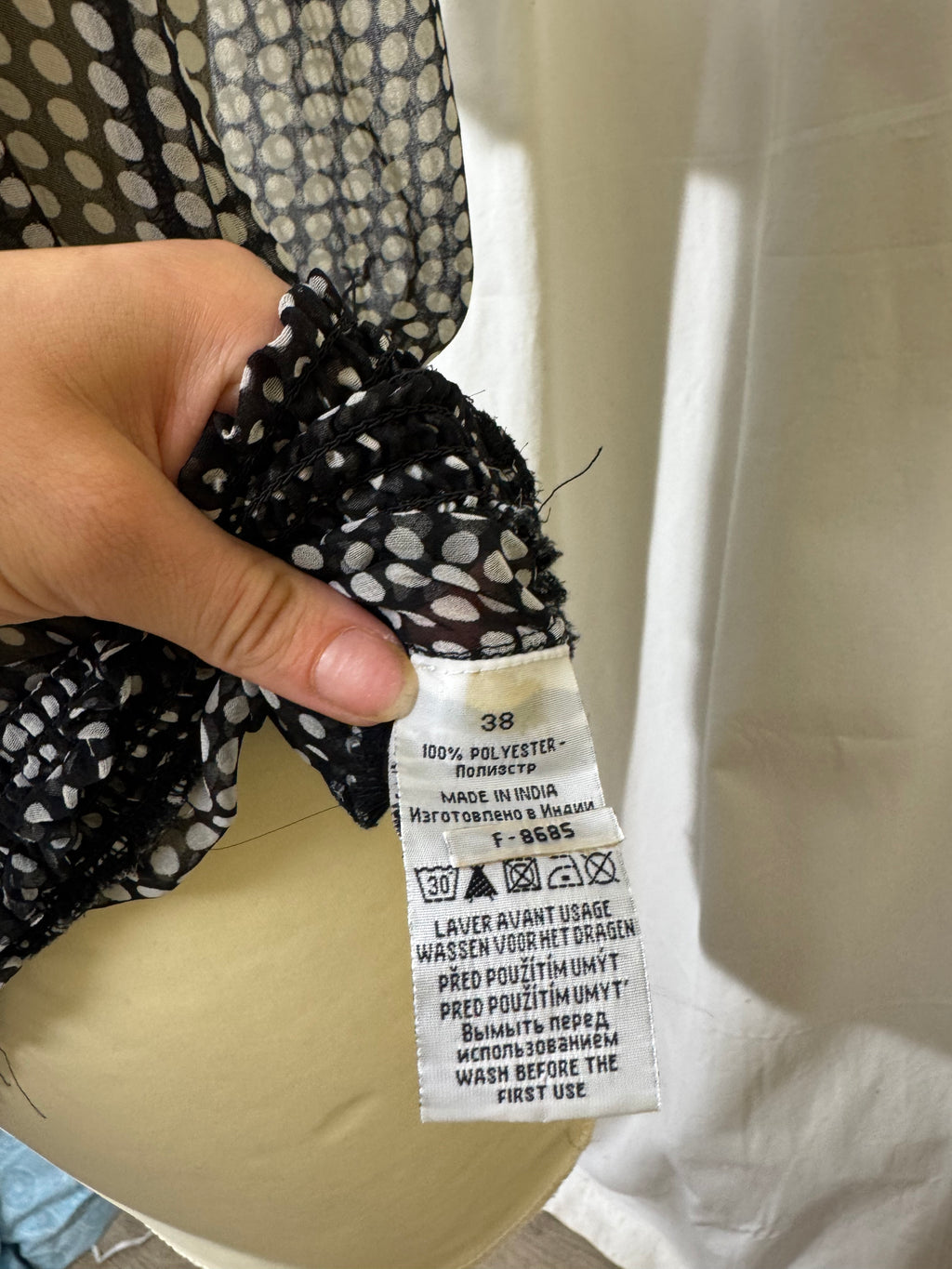 Blouse à pois