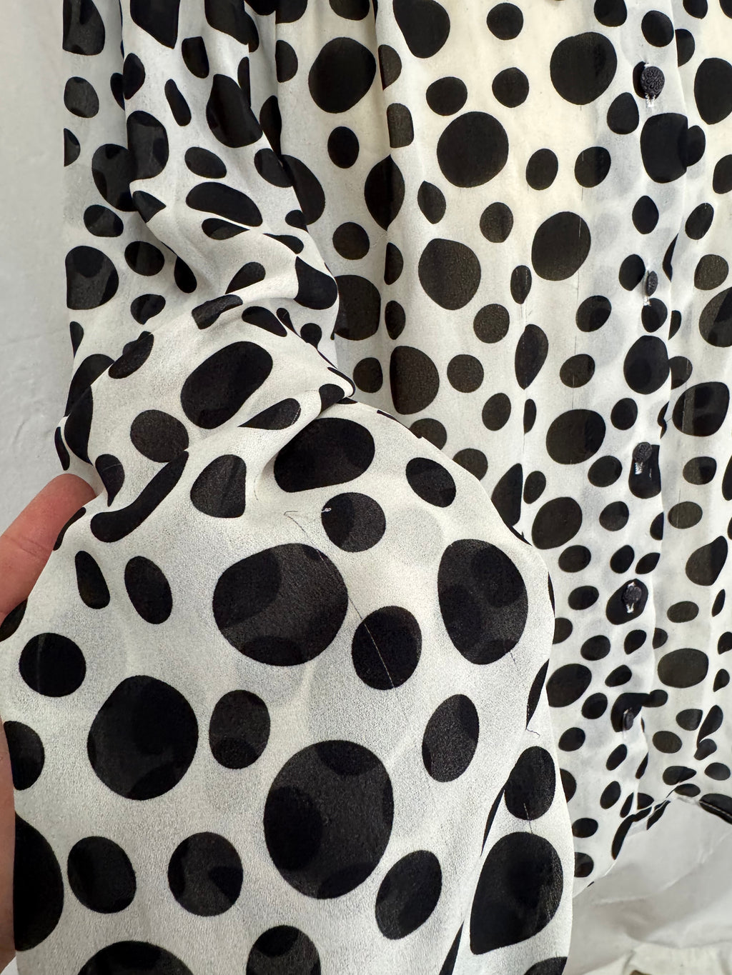 Chemise à pois
