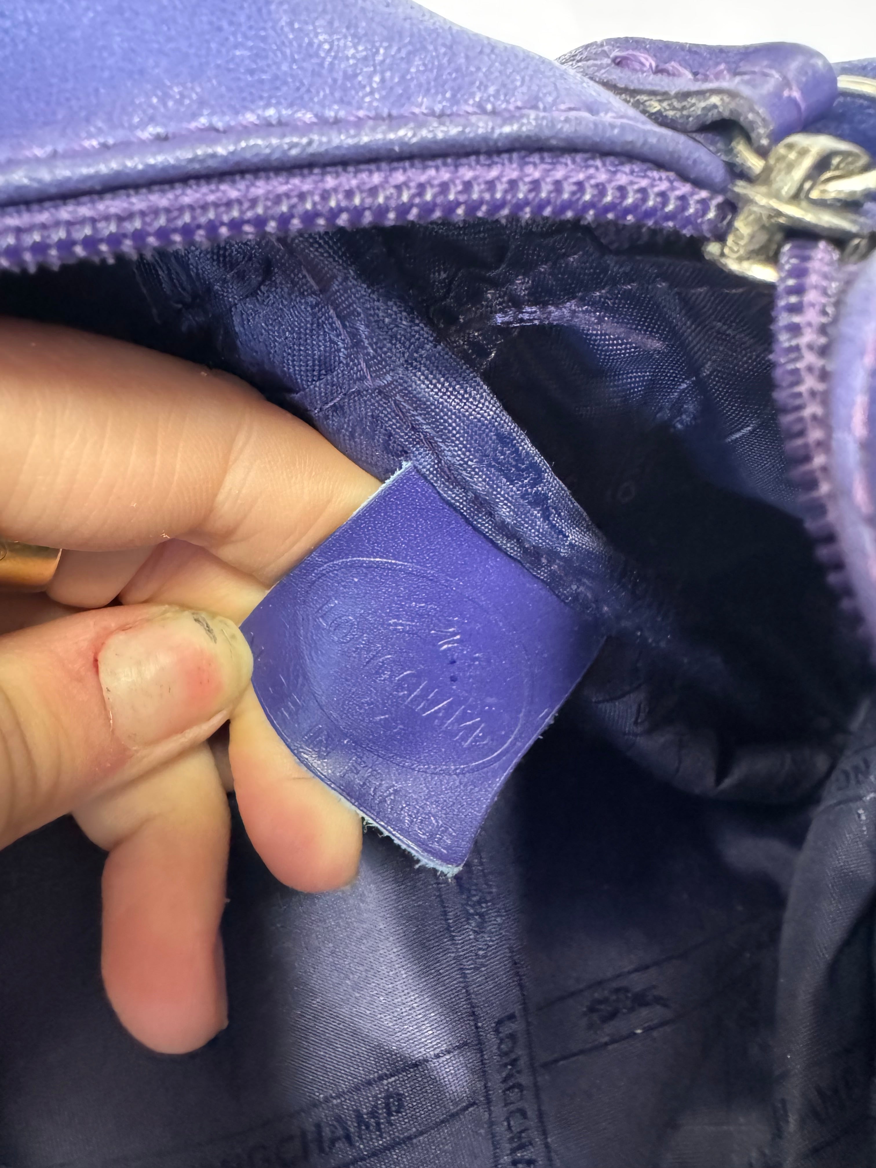 Sac à main violet Longchamp