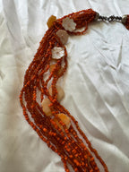 Collier orange 90s