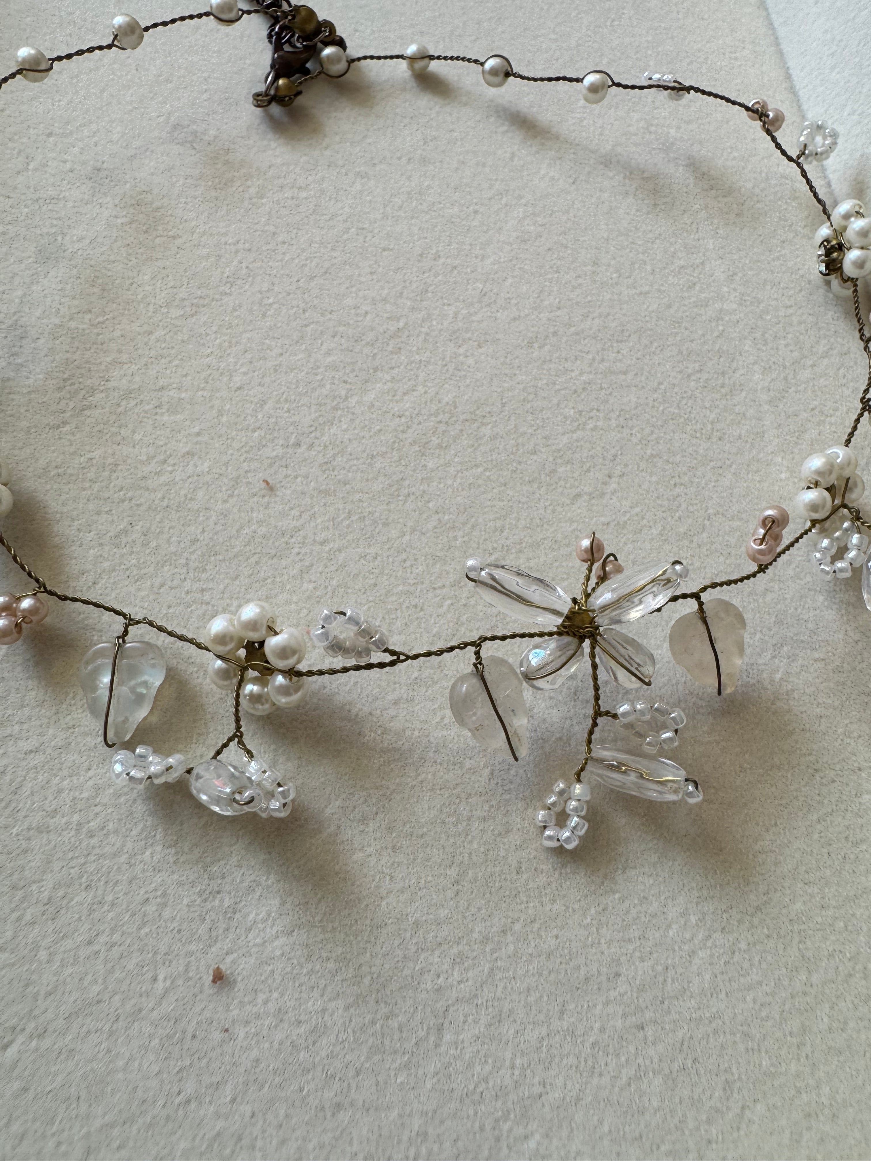 Collier fleurs 90s