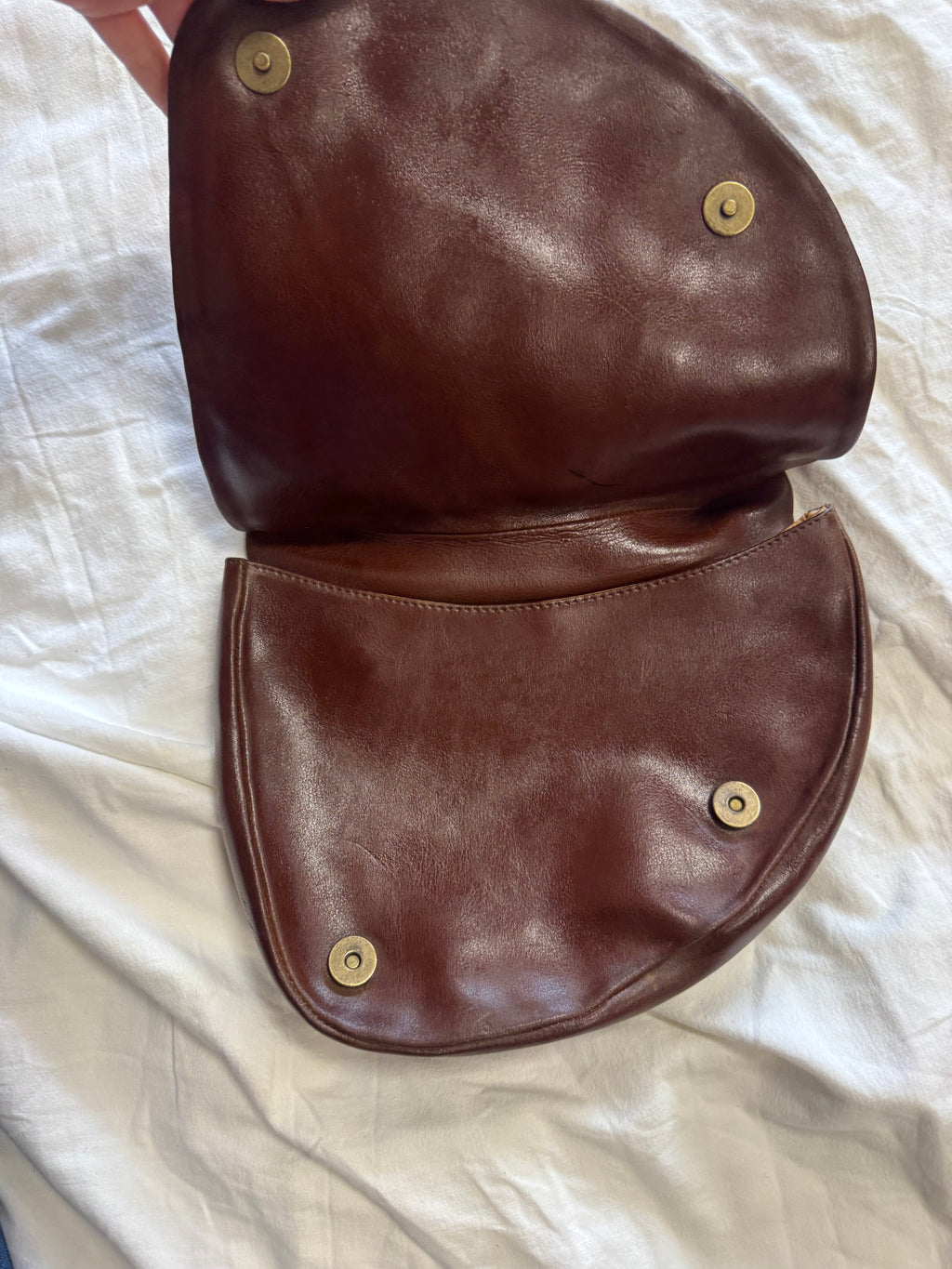Sac en cuir marron