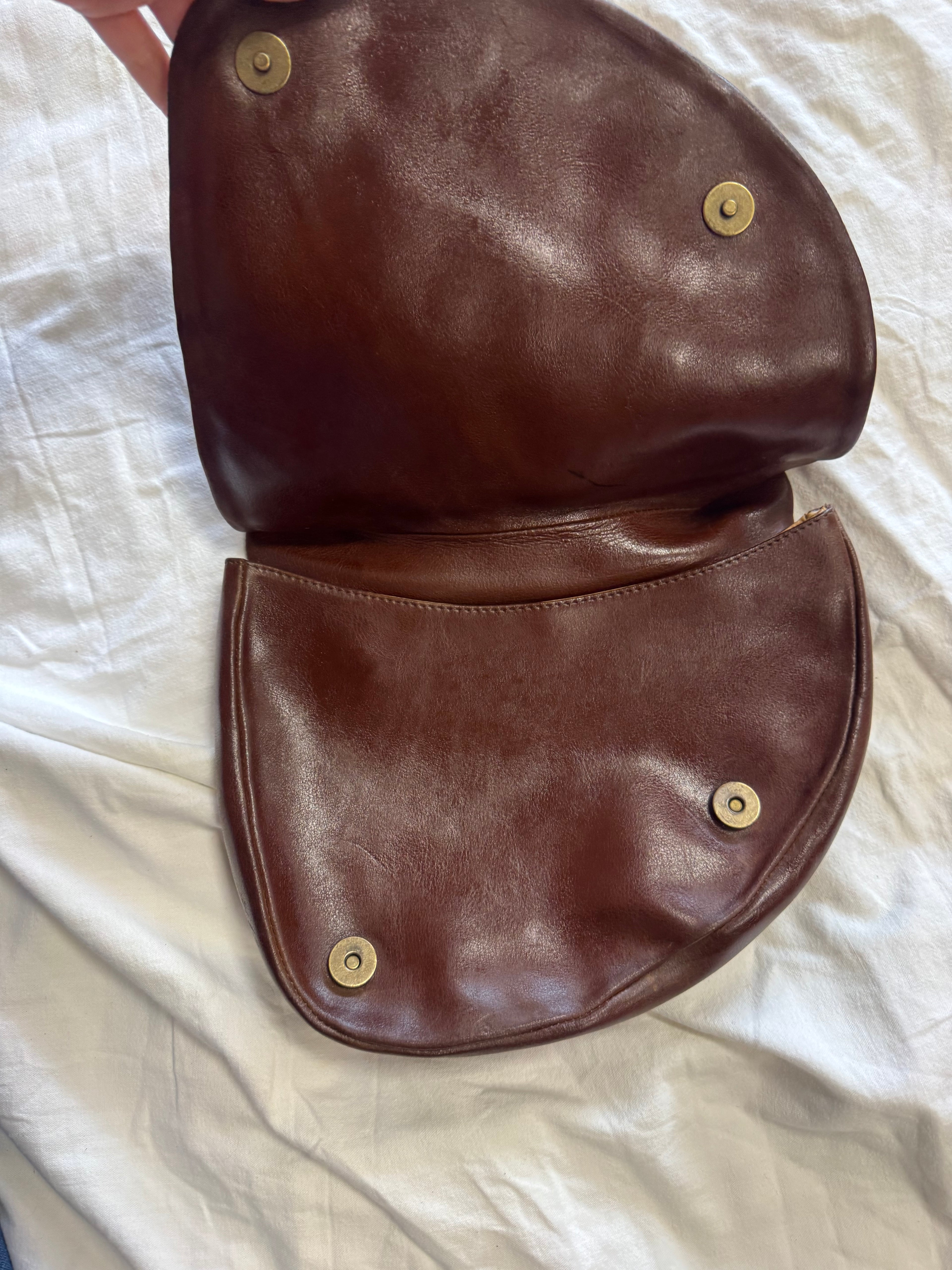 Sac en cuir marron