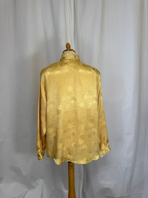 Chemise à motifs jaune