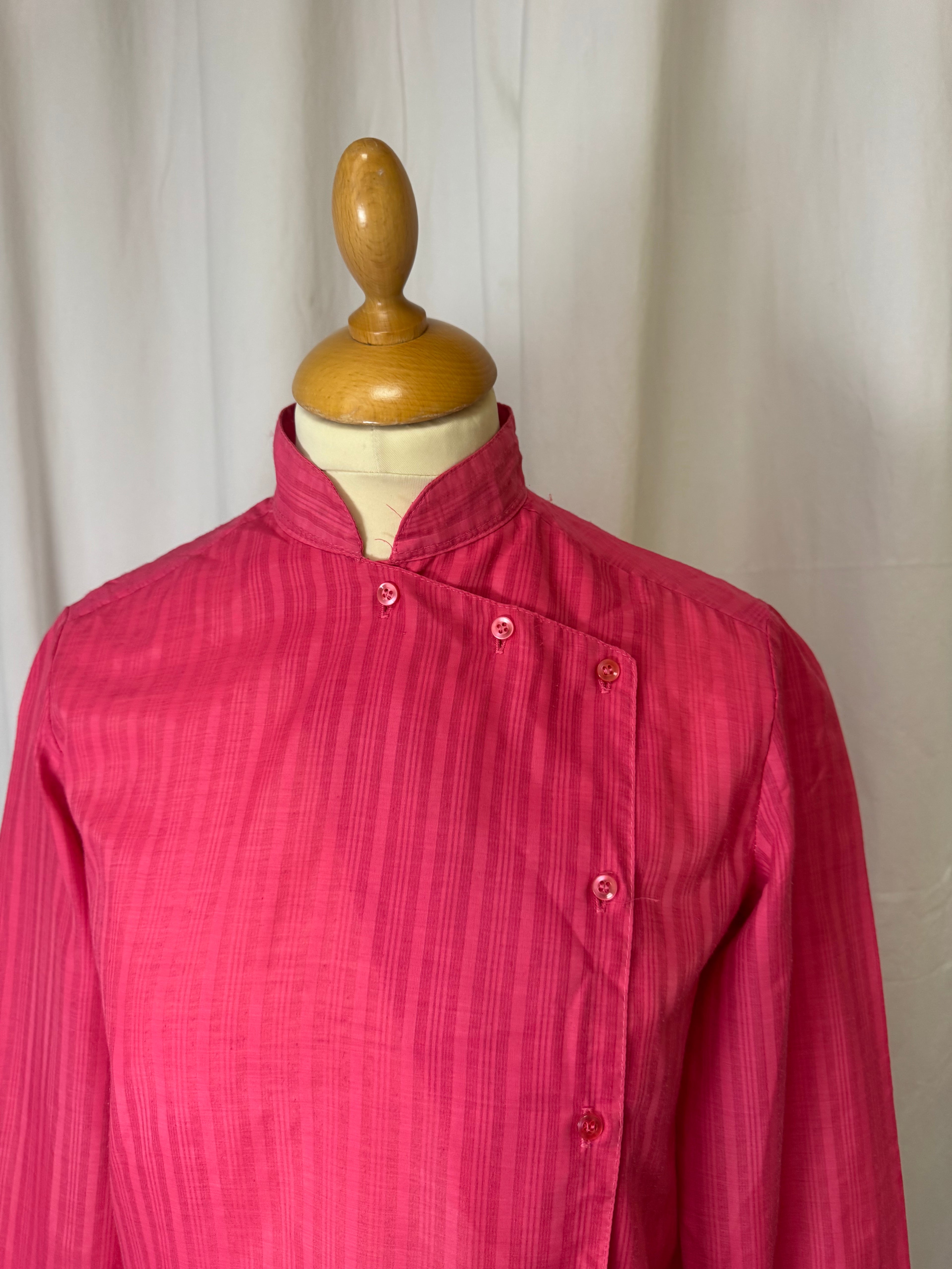 Chemise rose 80s