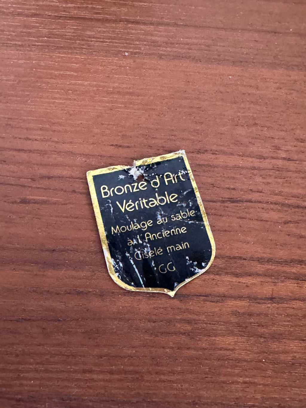 Vierge à l'enfant en bronze