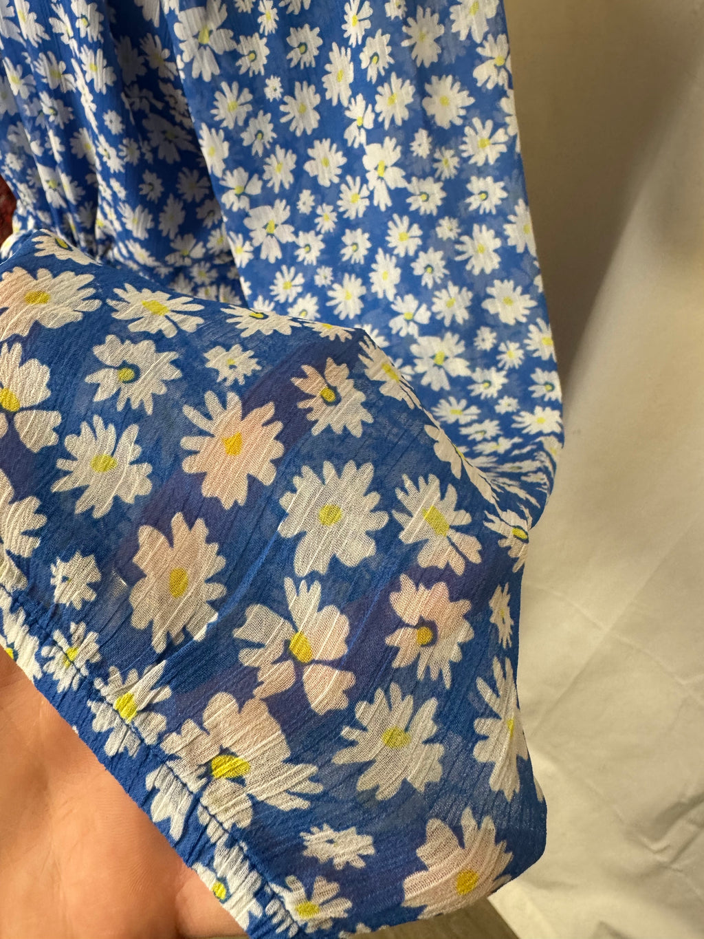 Robe à fleurs bleu