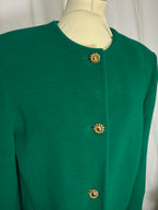 Veste en laine verte