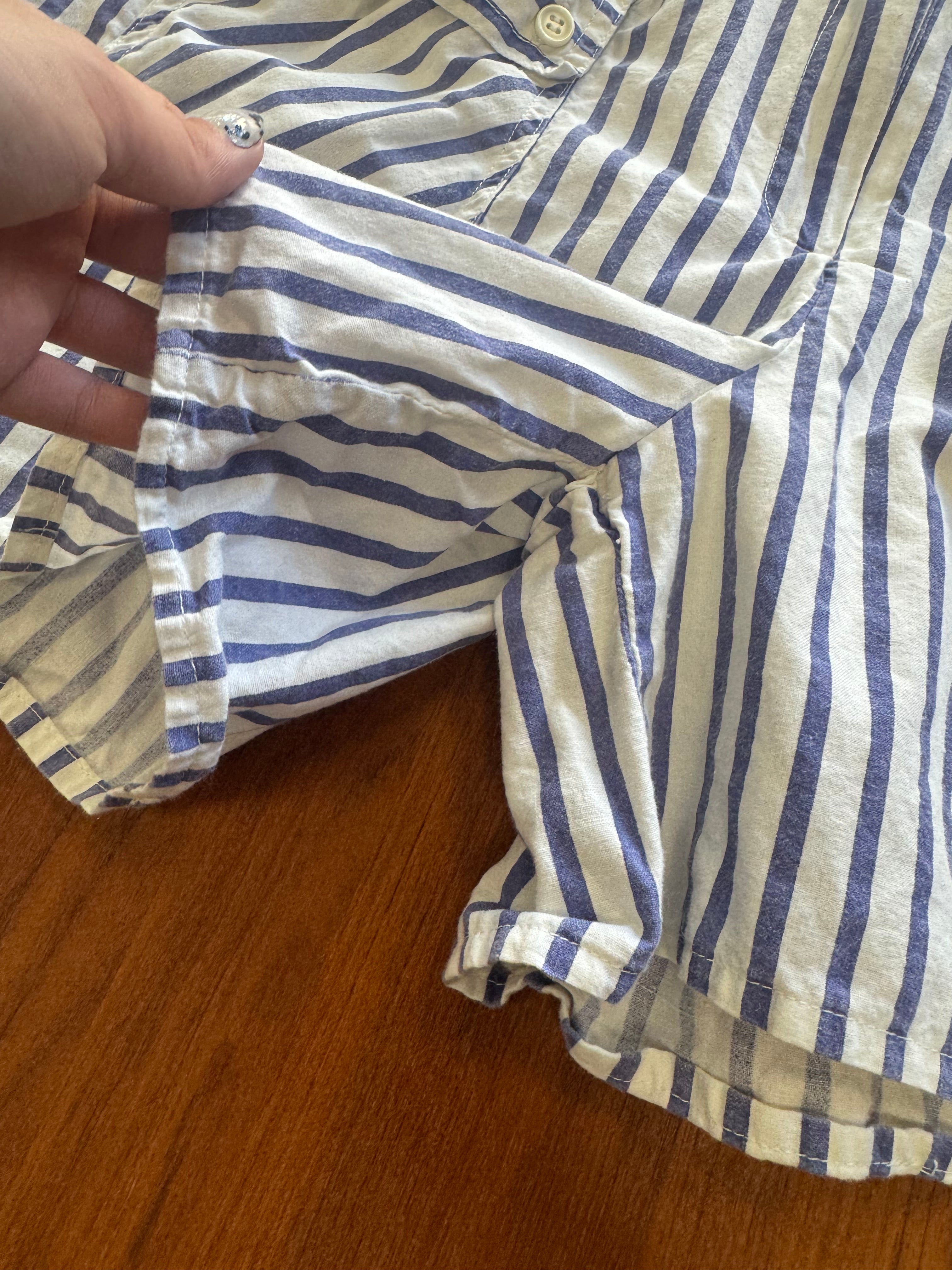 Short à rayures