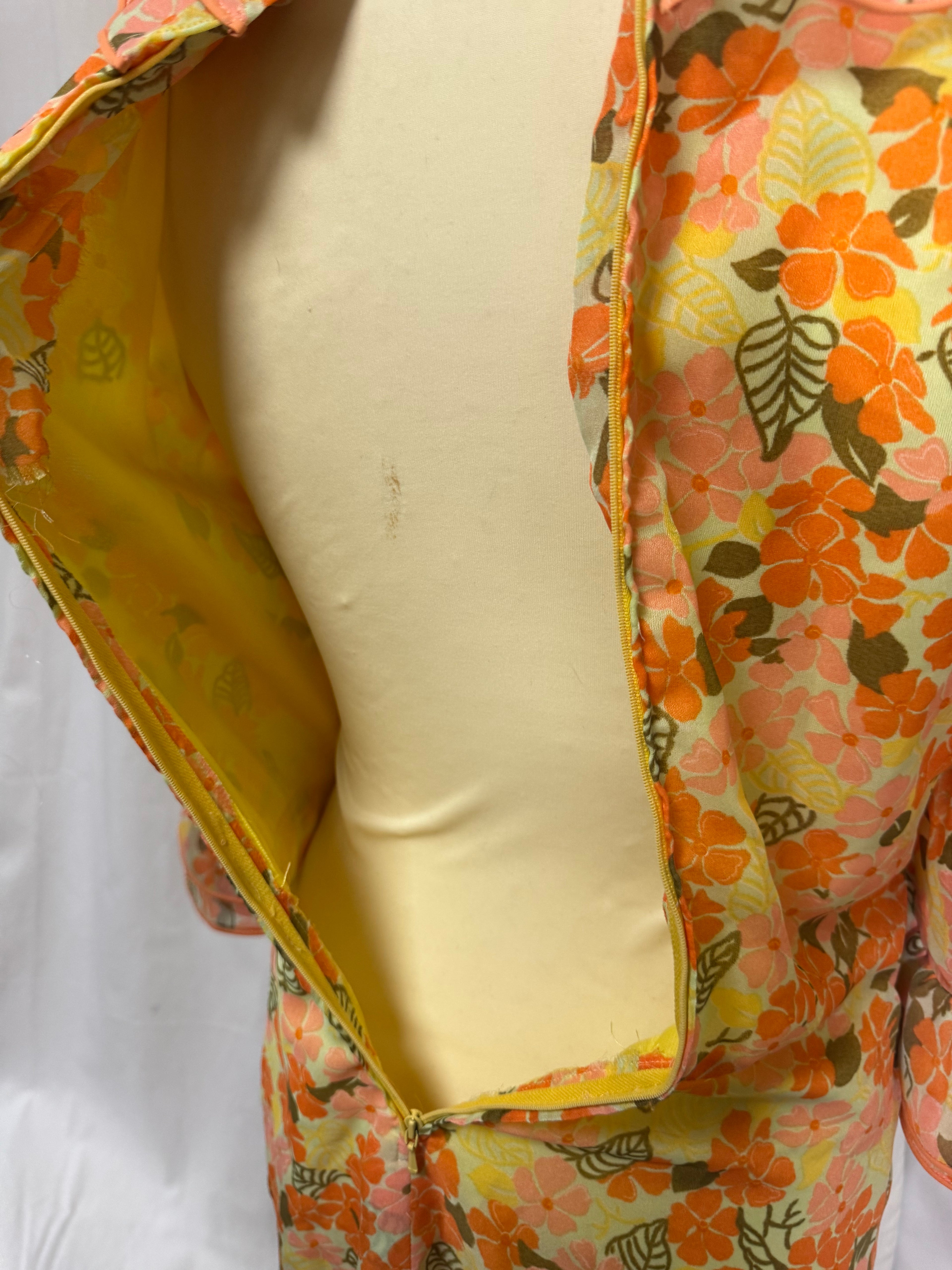 Robe à fleurs 70s