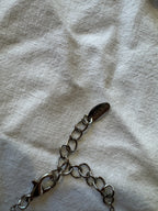 Collier en métal argenté