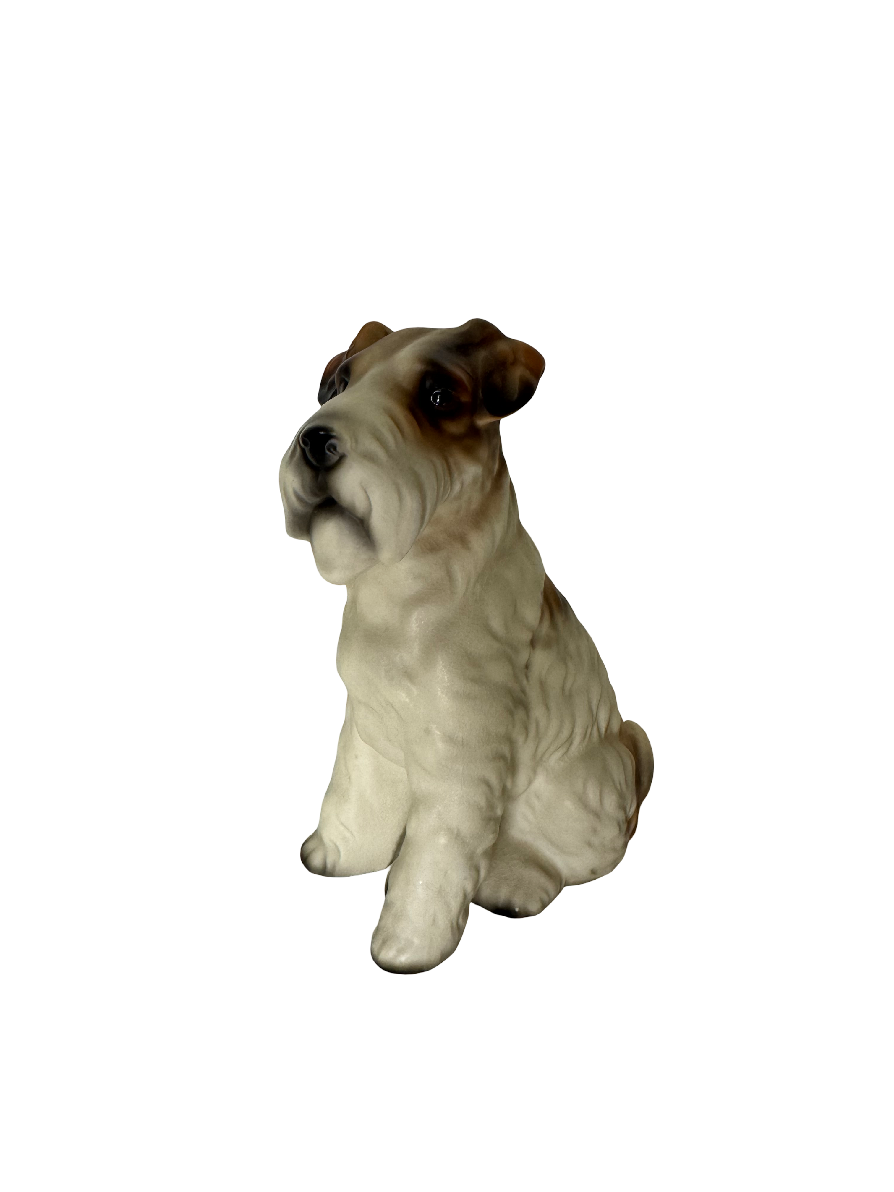 Chien en céramique