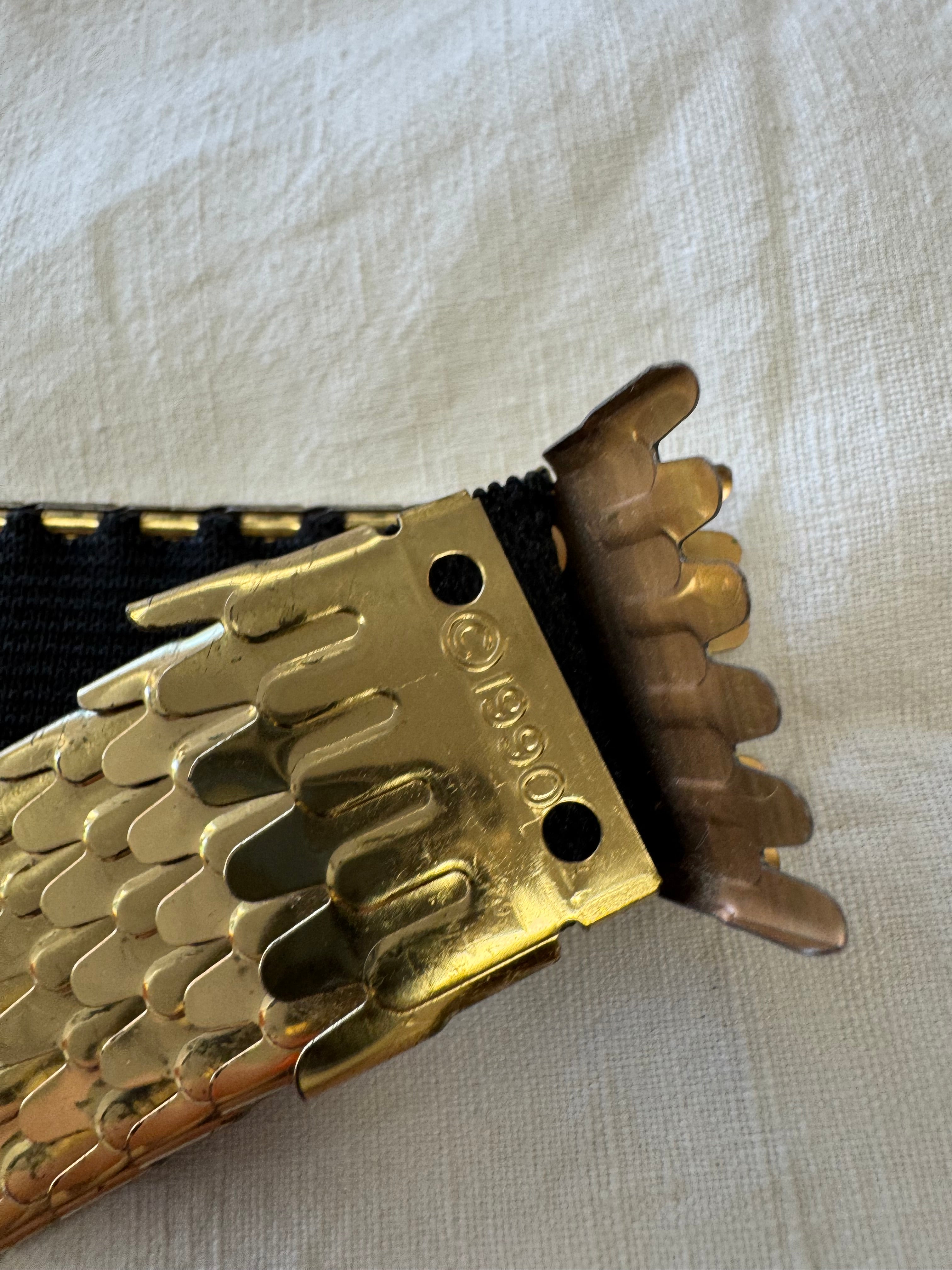 Ceinture en métal doré
