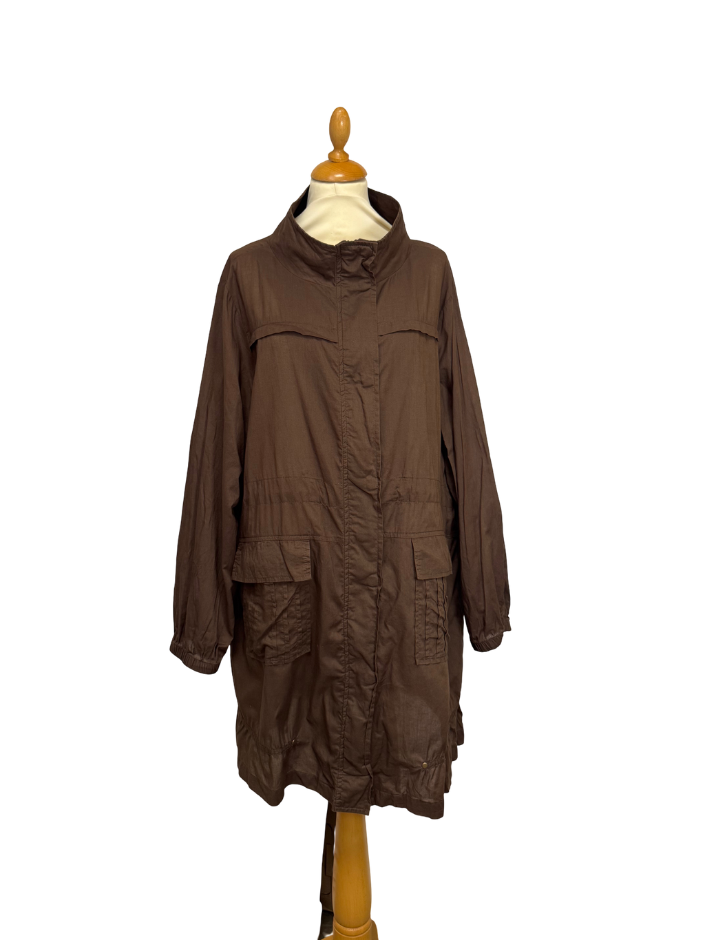 Robe courte marron