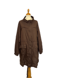 Robe courte marron