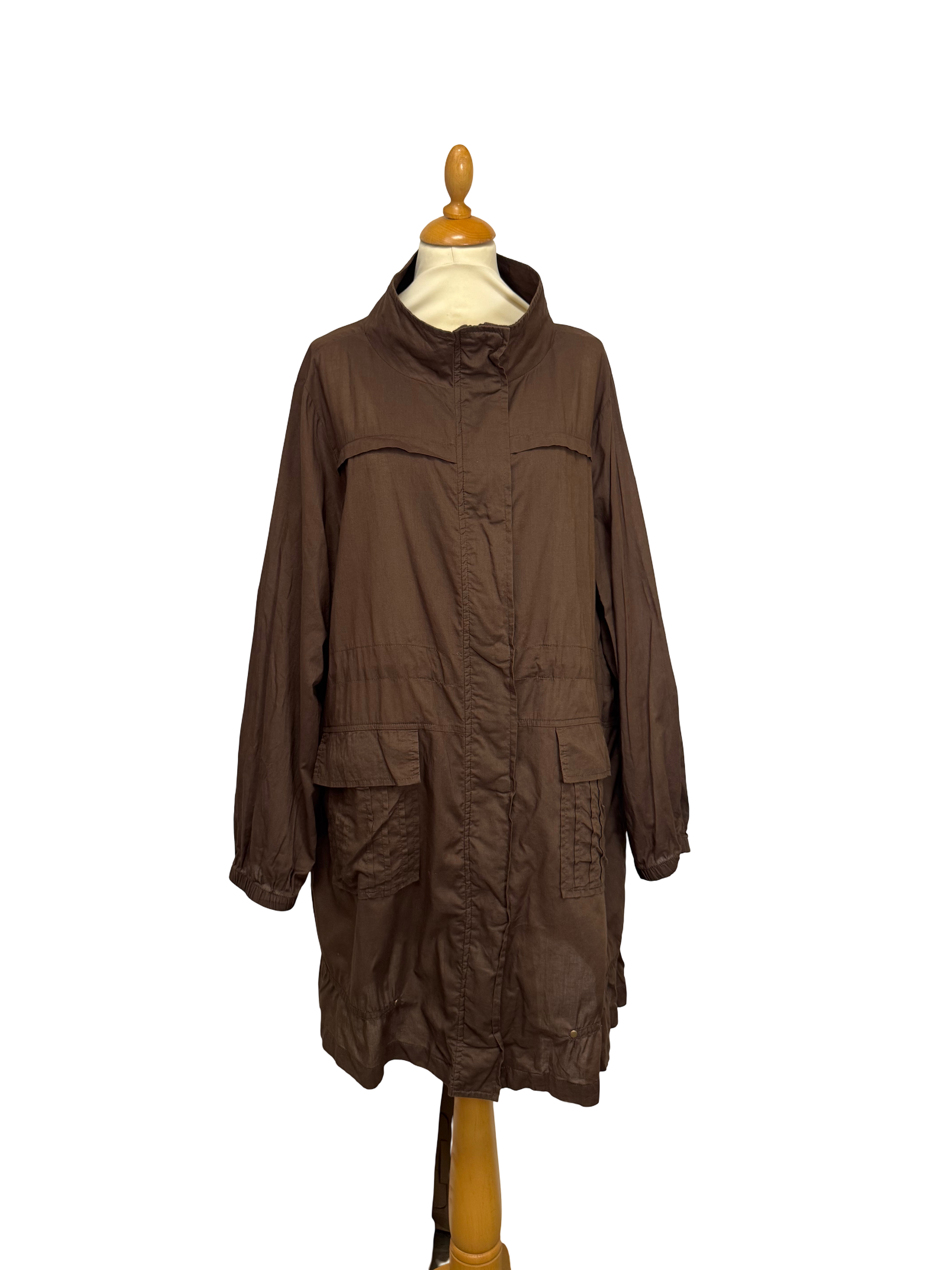 Robe courte marron