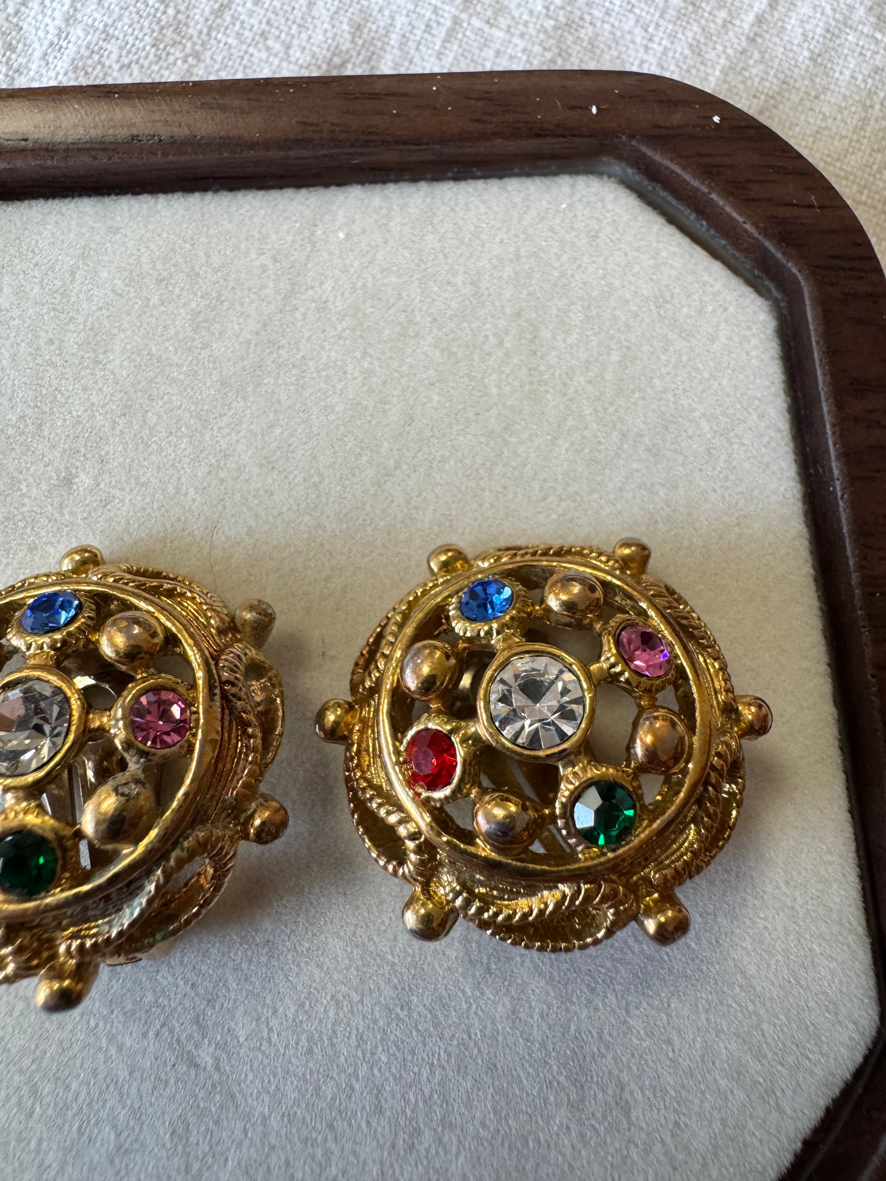 Boucles d'oreilles à strass