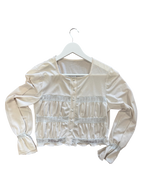 Blouse ajourée 70s