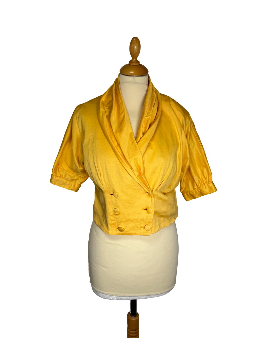 Blouse jaune 80s