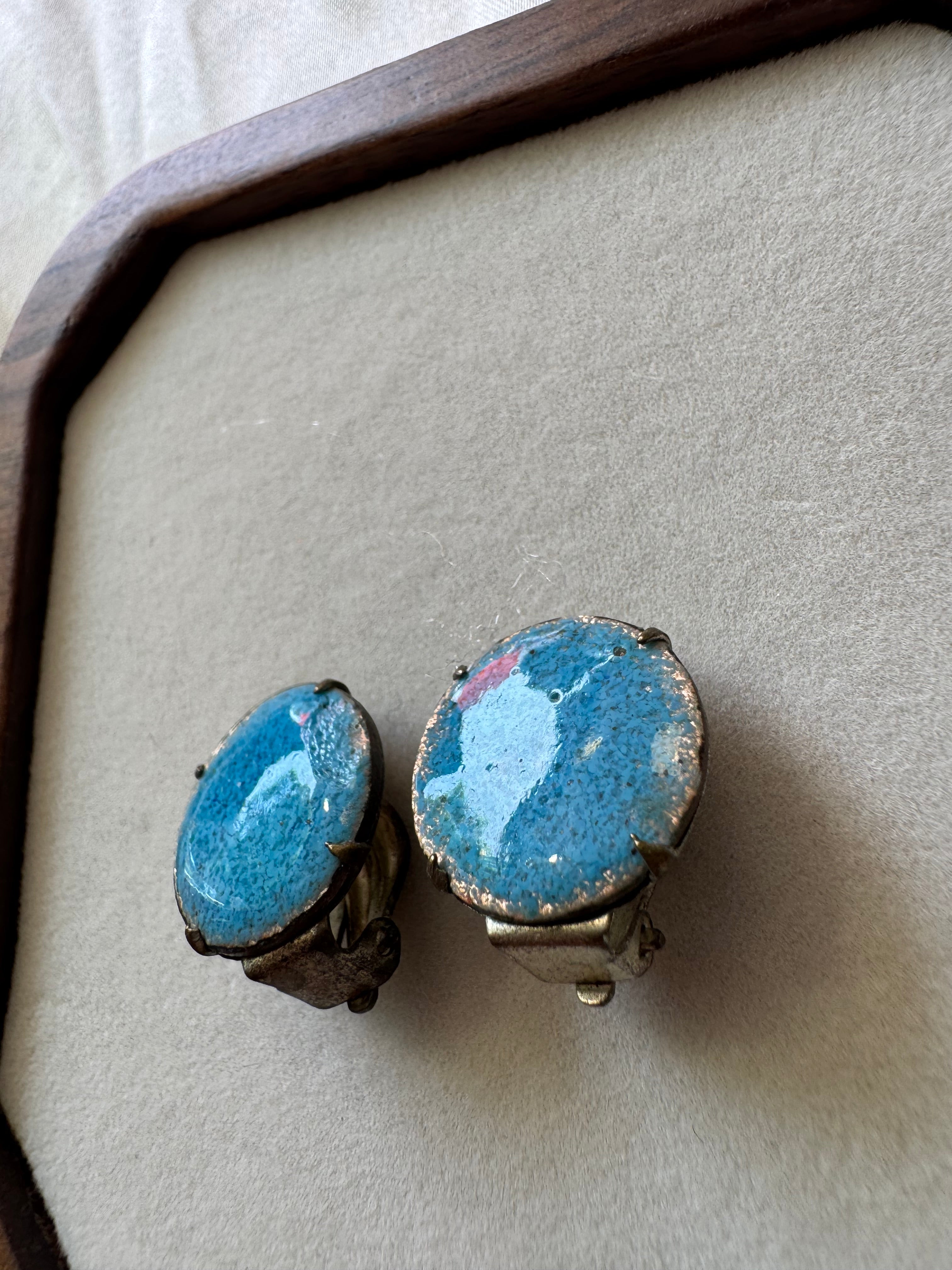Boucles d’oreilles bleu