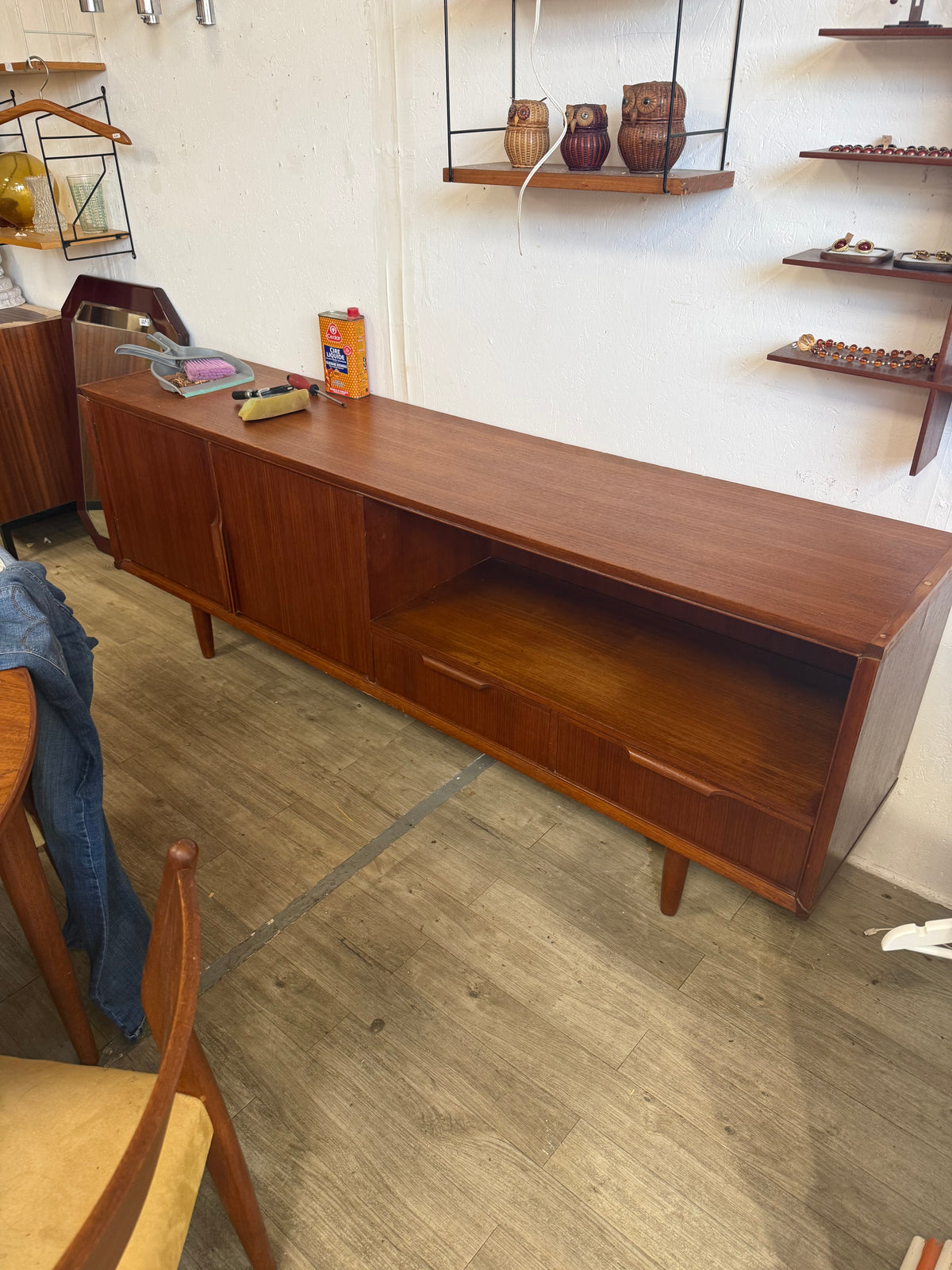 Enfilade scandinave en teck 1960
