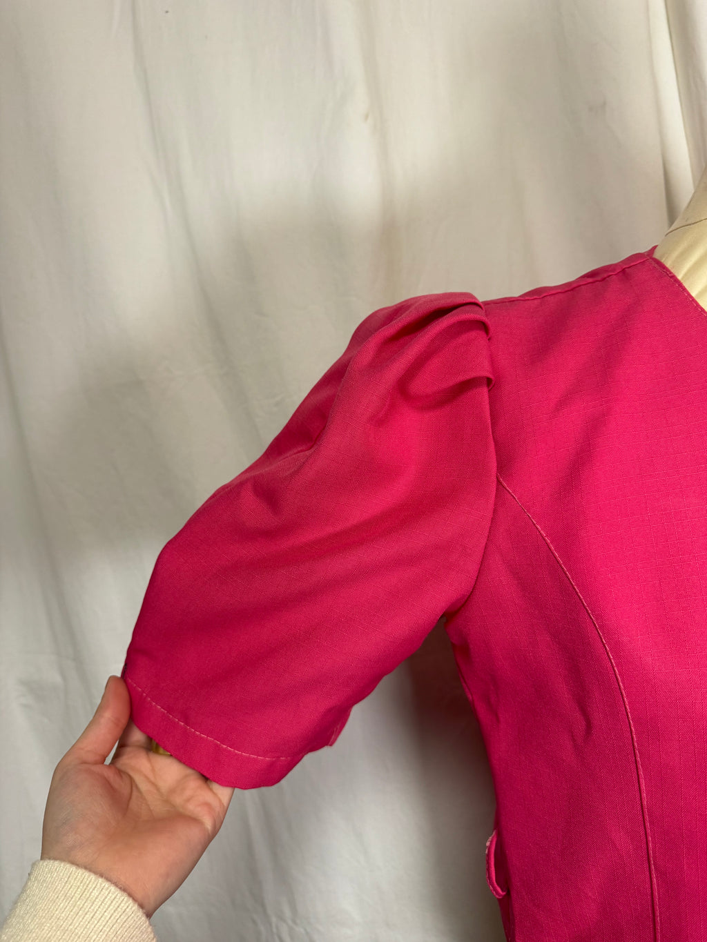 Chemise rose 80s