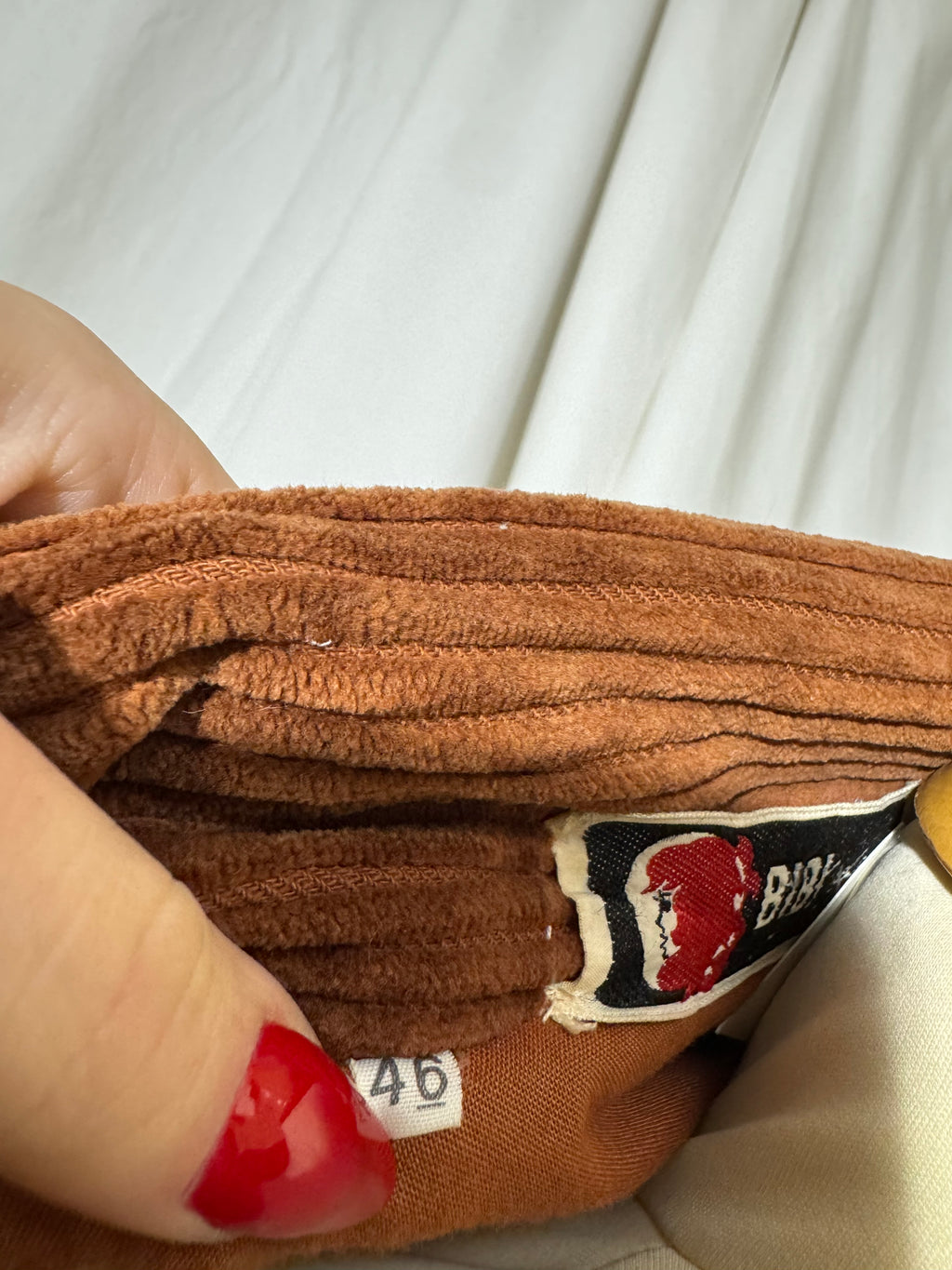 Veste en velours côtelés