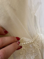 Veste longue en dentelle