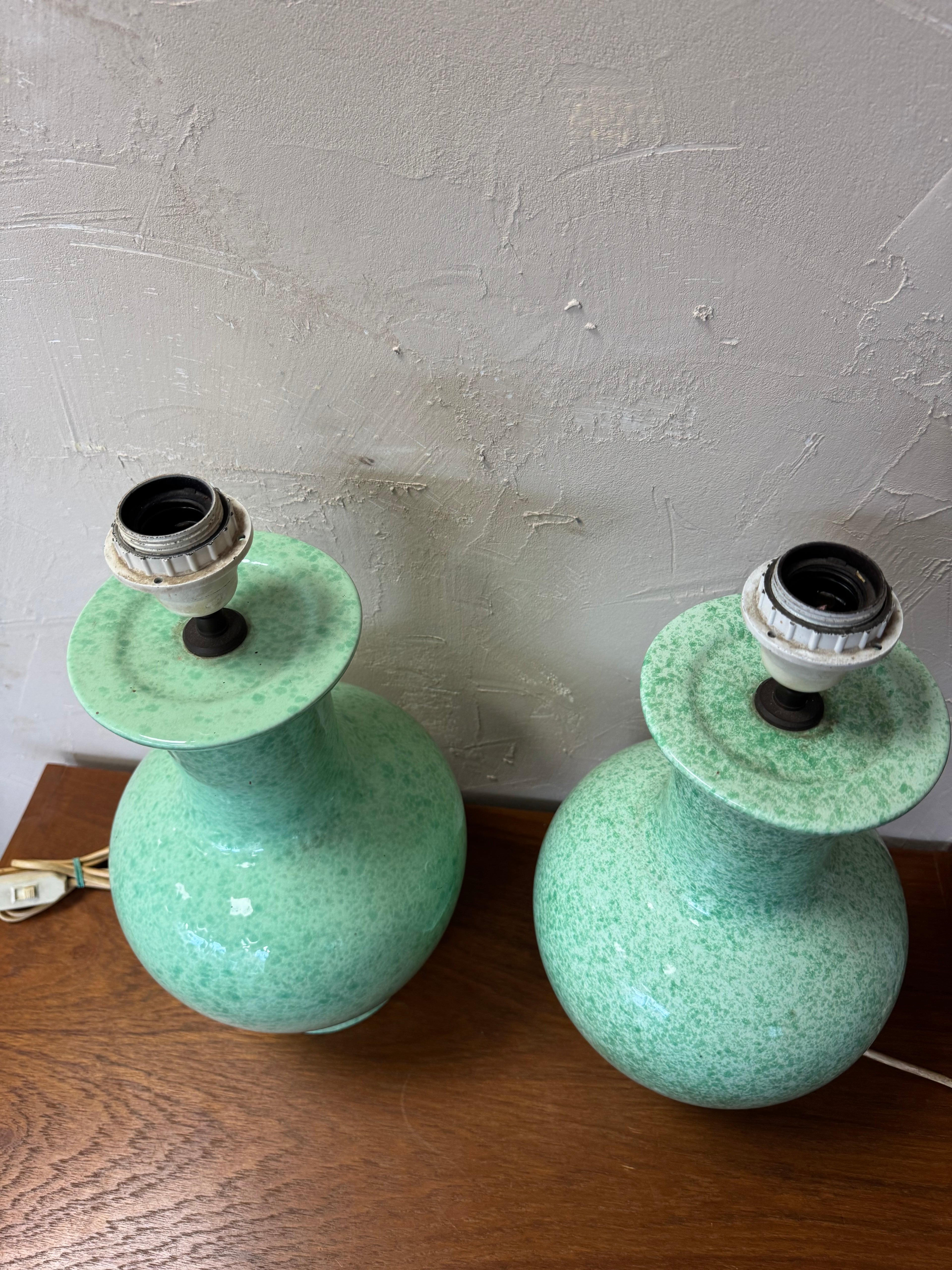 Paire de lampe en céramique