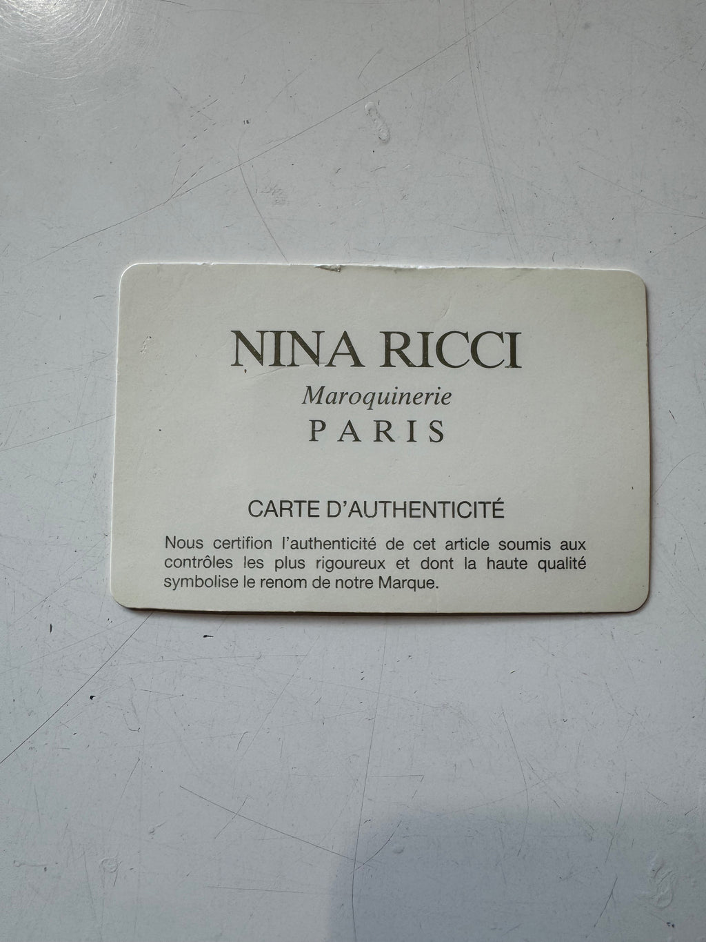 Sac jaune Nina Ricci