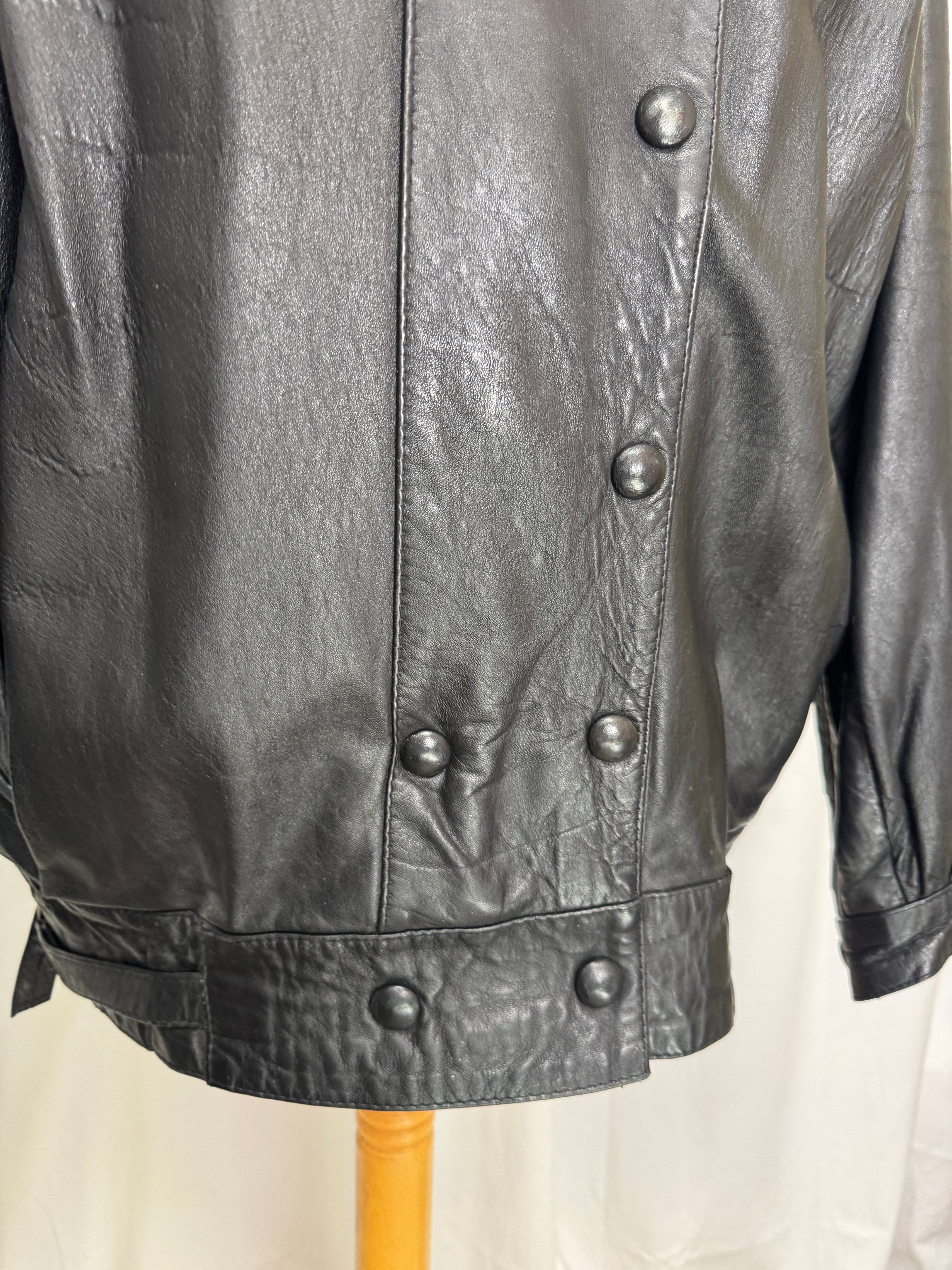 Veste en cuir 80s