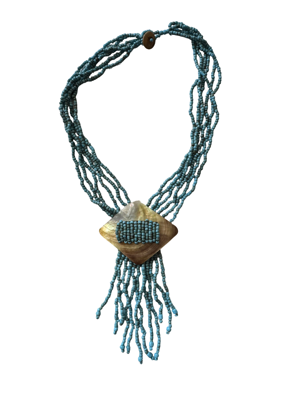 Collier bleu 90s