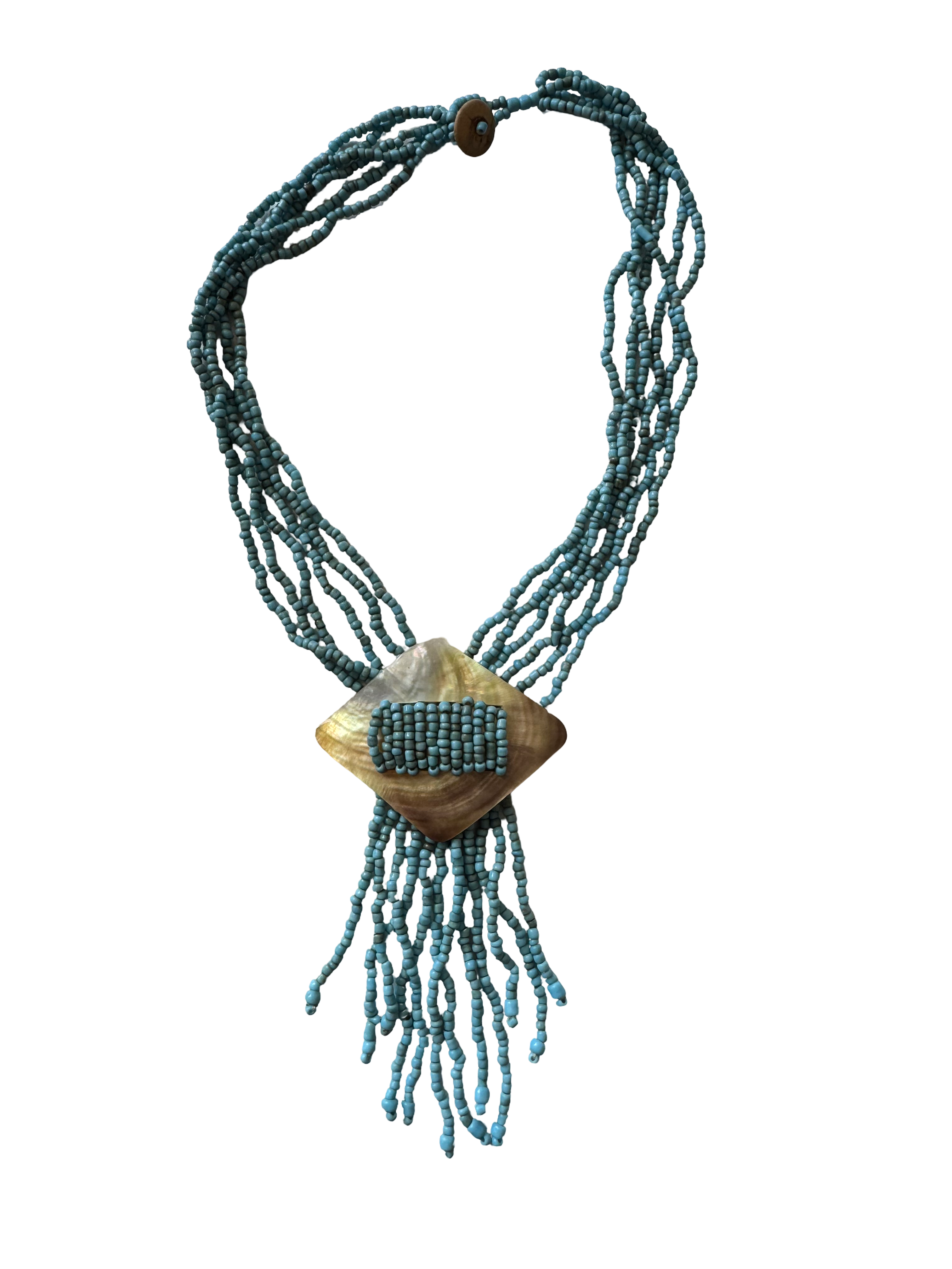 Collier bleu 90s