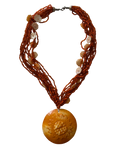 Collier orange 90s