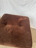 Pouf en velours