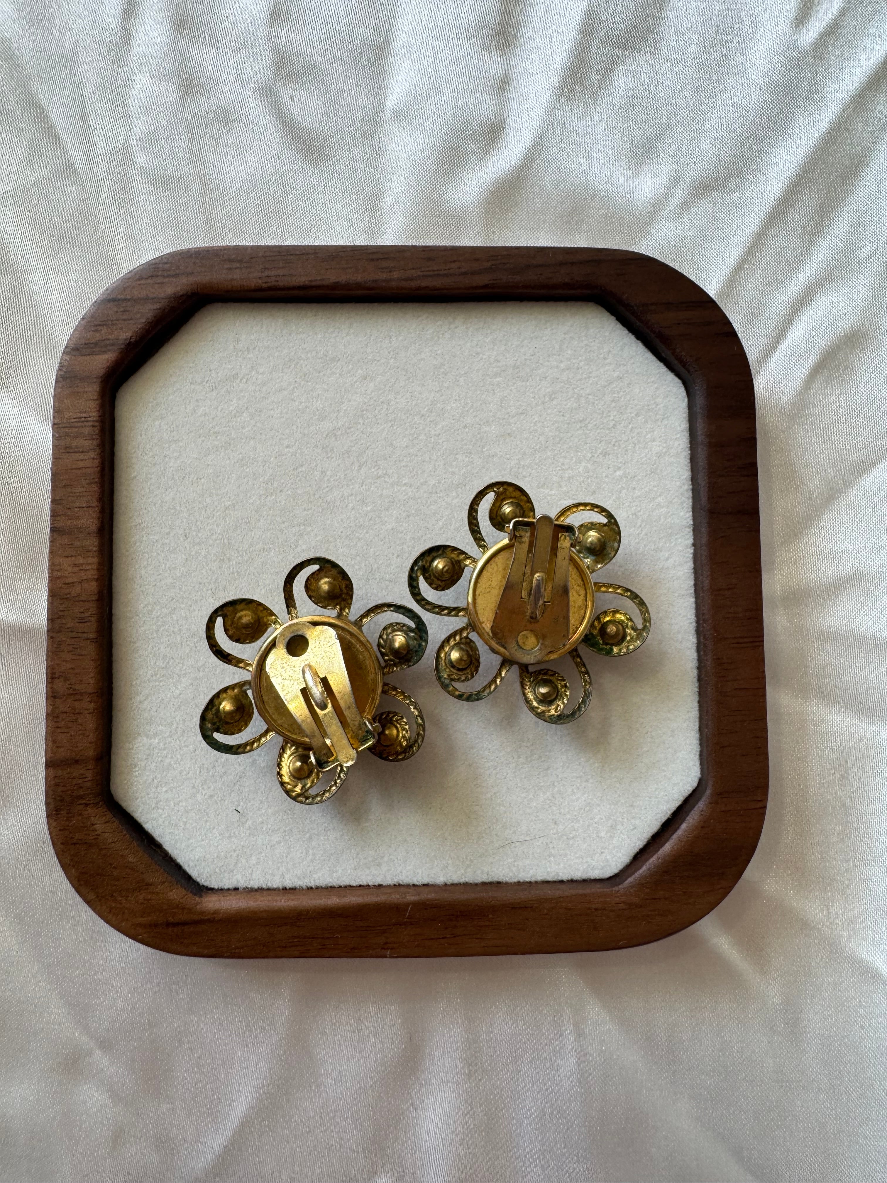 Boucles d’oreilles fleurs