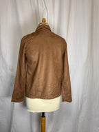 Veste marron col pointue