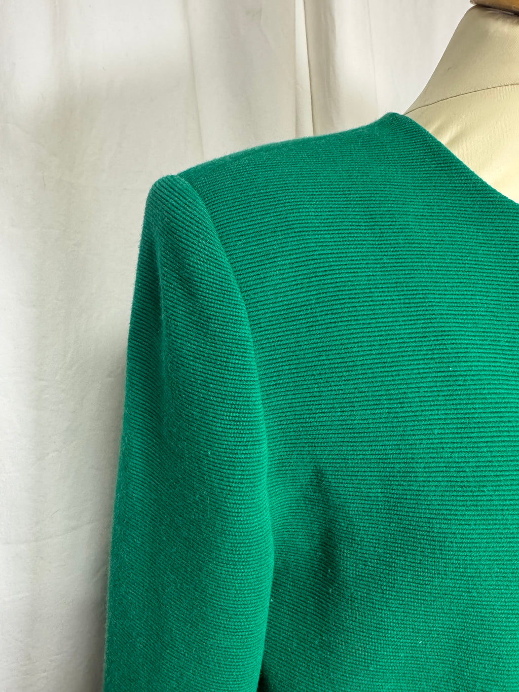 Veste en laine verte