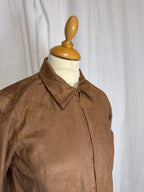 Veste marron col pointue